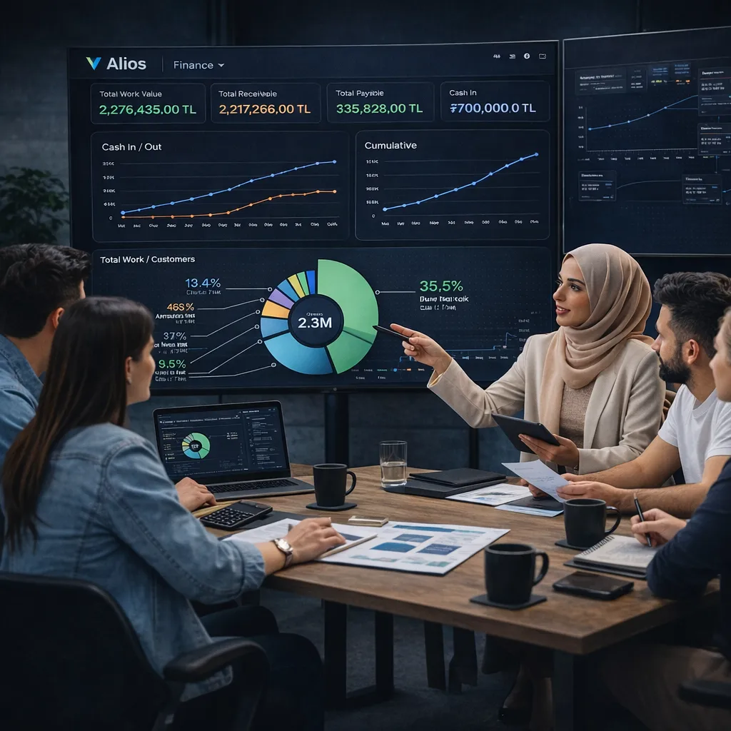 Alios'ta Yerleşik finans görünürlüğü için görsel