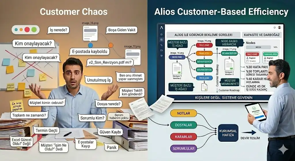 KOBİ’ler İçin Müşteri İş Takibi: Alios ile Müşteri Bazlı Akış